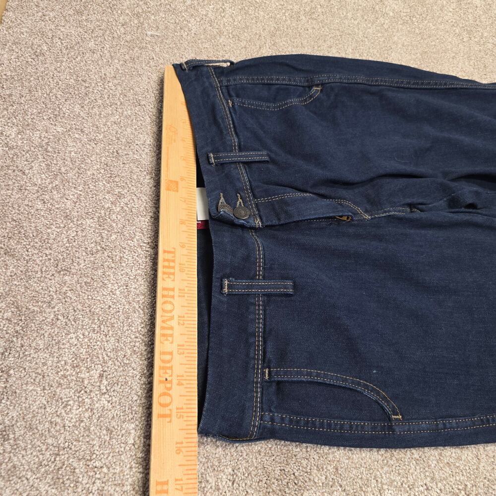 Levi's Dark Indigo Flare Jeans - Women's Wide Leg - Picture 11 of 12